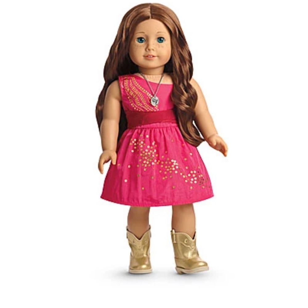 Saige sparkle dress set American Girl